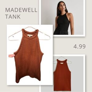 Madewell Ribbed Cutaway Crewneck Sweater